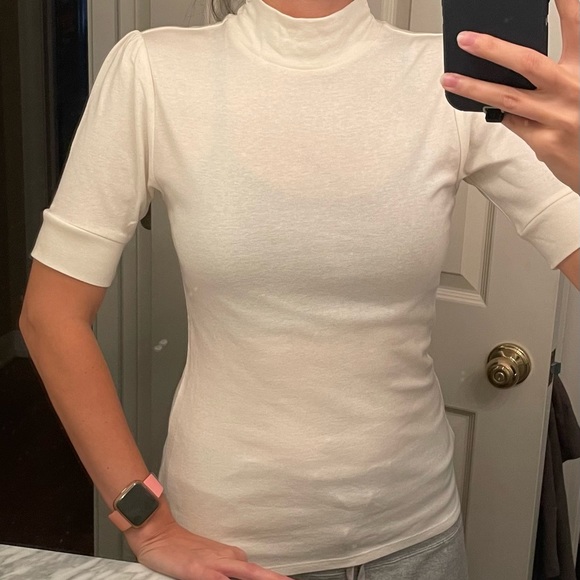 NWT Vintage Limited Too Cream Ivory Crop Sleeve Top Shirt Girls Sz. 16 - Picture 2 of 3